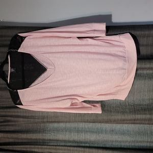 Torrid long sleeve lace back shirt